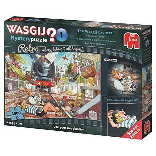 Jumbo Wasgij 19145 Retro Mystery 1 - The Express! - 1000 Piece Jigsaw Puzzle