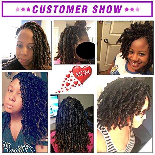 3 Pack Spring Twist Hair Braiding Xpression Bomb Ombre Colors Braiding Crochet Synthetic Fluffy H...