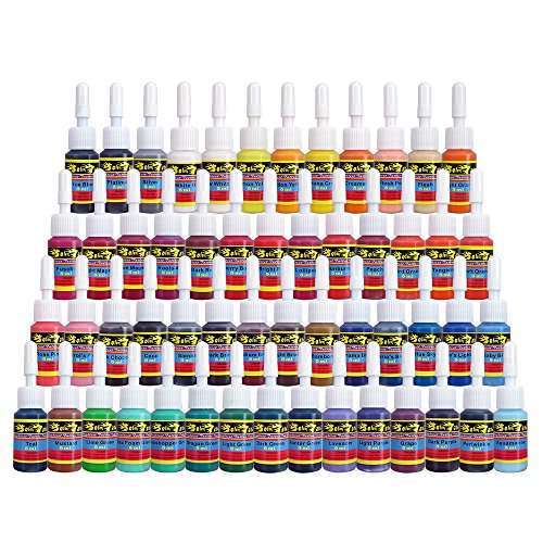 Solong Tattoo kits Complete Tattoo Kit 3 Pro Professional Machine Guns 54 Inks Power Supply Foot...