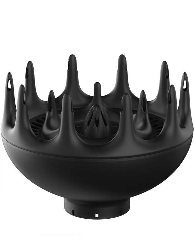 xtava Black Orchid Large Hair Diffuser For Curly and Natural Hair - Professional Blow Dryer Diffu...