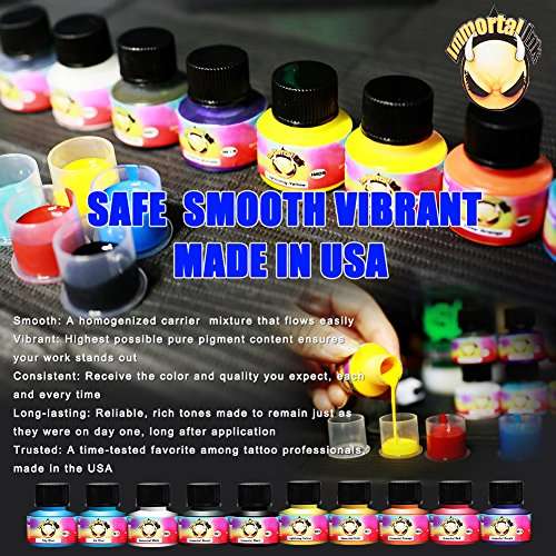 Dragonhawk Complete Tattoo Kit 2pcs Coil Tattoo Machine Tattoo Guns Color Immortal Inks Power...