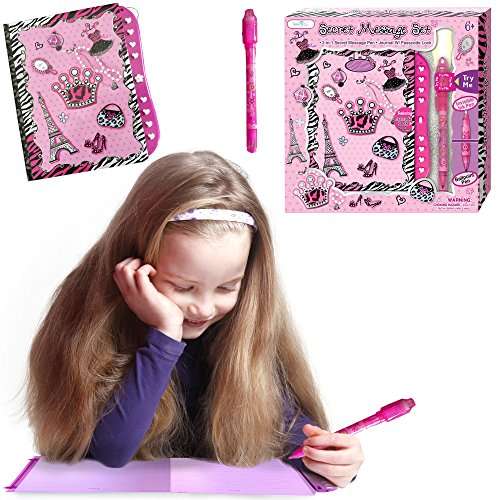 Girls Diary - 5, 6, 7, 8, 9, 10 Year Old Girl Gifts - Secret Diva Journal Notebook Set with Passc...