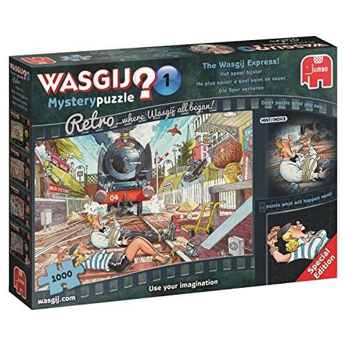 Jumbo Wasgij 19145 Retro Mystery 1 - The Express! - 1000 Piece Jigsaw Puzzle