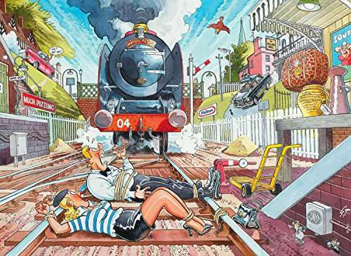 Jumbo Wasgij 19145 Retro Mystery 1 - The Express! - 1000 Piece Jigsaw Puzzle
