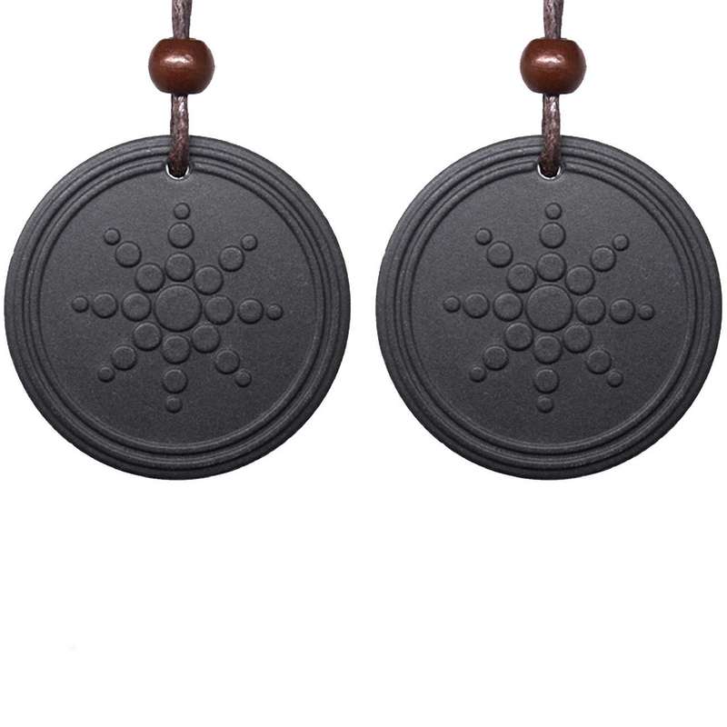 Anti Radiation Shield EMF Neutralizer Negative Ions Energy Pendant Necklace Orgone Pendant (2pack...