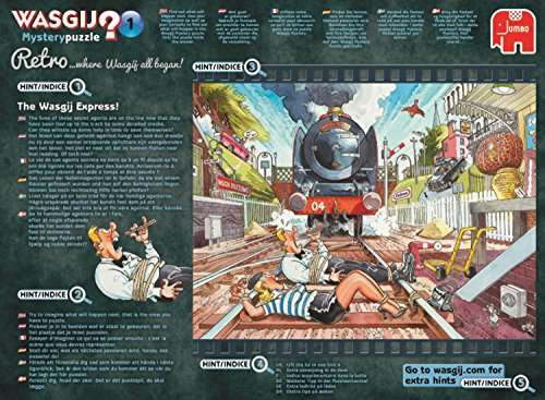 Jumbo Wasgij 19145 Retro Mystery 1 - The Express! - 1000 Piece Jigsaw Puzzle