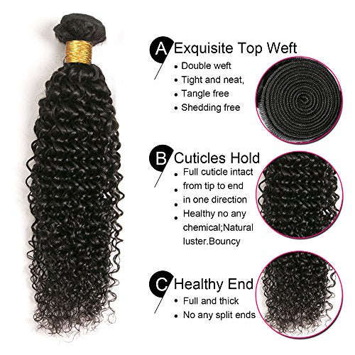 4 Bundles Brazilian Jerry Curl Mongolian Kinkys Curly Hair Extensions Hair Weave Weft 100 Remy Re...