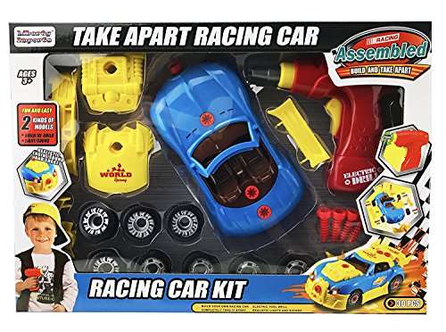 Liberty Imports Kids Take Apart Toys | Build Your Own Racing Vehicle Toy Construction Playset | R...