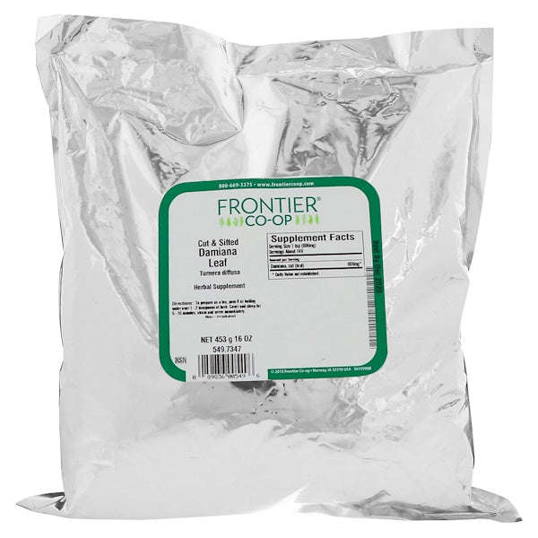 Frontier Natural Products, Cut & Sifted Damiana Leaf, 16 oz (453 g)