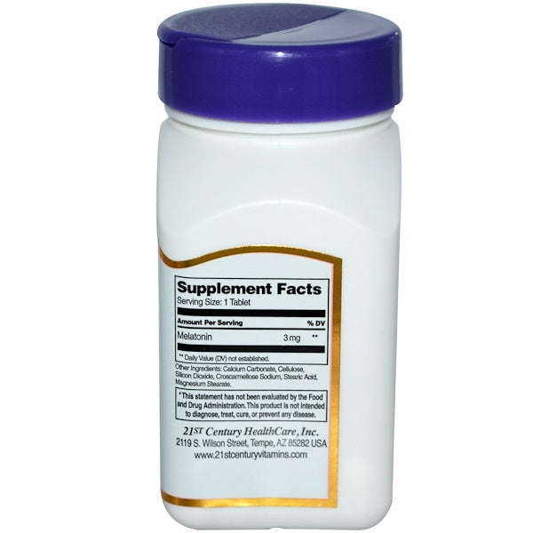 21st Century, Melatonin, 3 mg, 200 Tablets