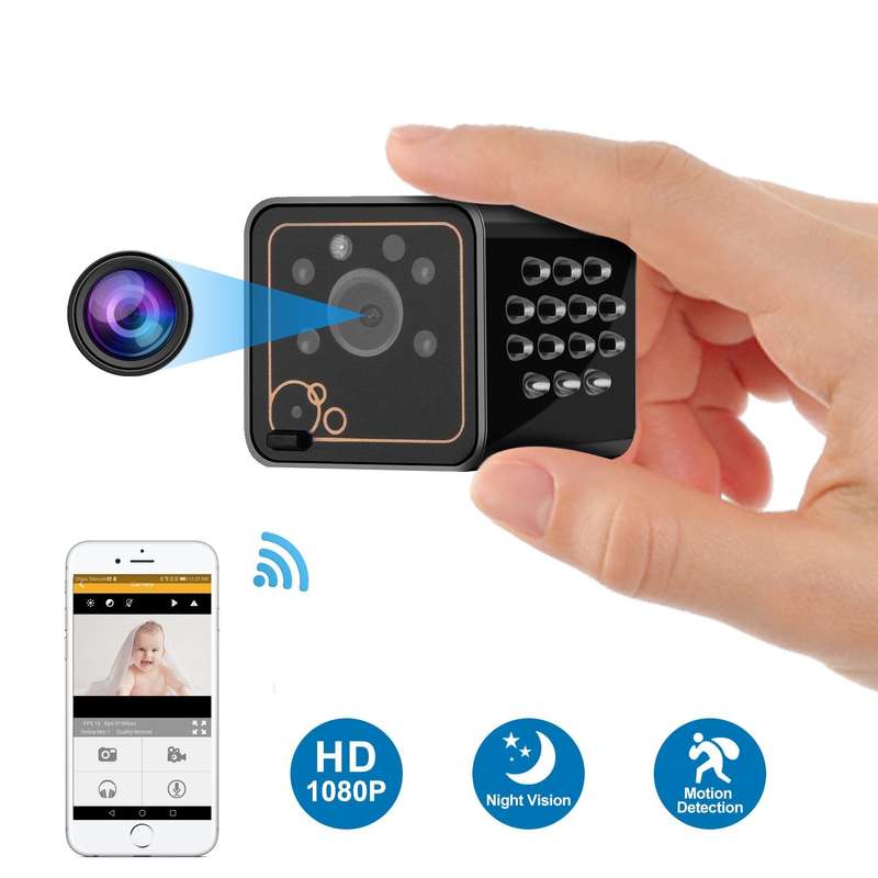 Hidden Camera - WiFi Spy Camera - Mini IP Security Came - HD 1080P Wireless Nanny Cameras for Hom...