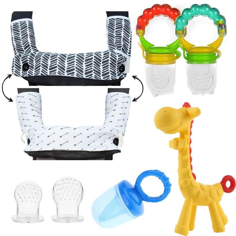 Teething Drooling Baby Set  Includes Teething Pads for Ergobaby 360 Carrier, 2 baby fresh fruit...