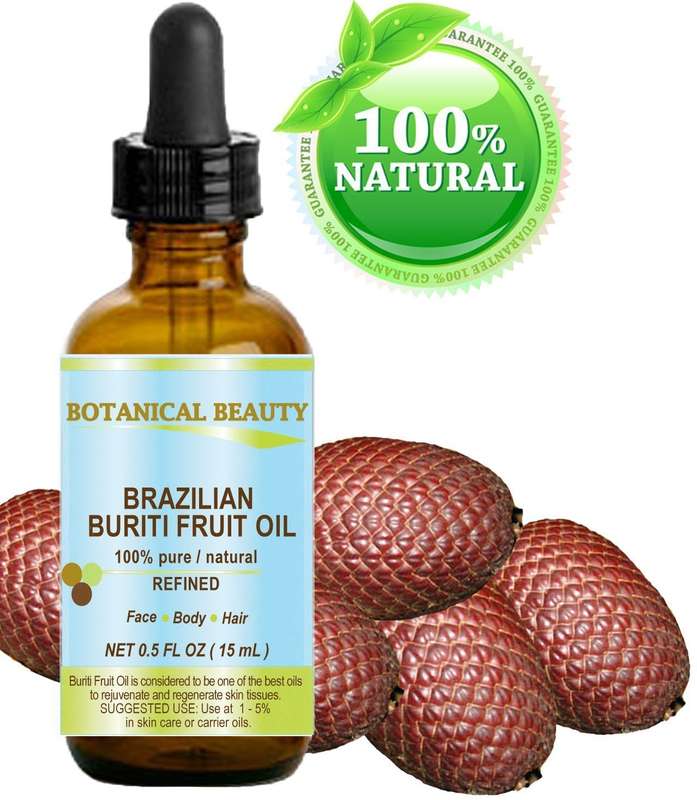 BURITI FRUIT OIL Brazilian. 100% Pure / Natural / REFINED Undiluted Cold Pressed Carrier Oil . Fo...