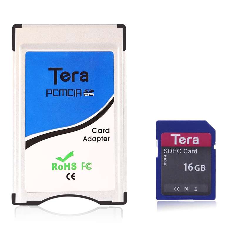 Tera Card Adapter Converter for Mercedes Benz Pcmcia Command System Up2, 4, 8, 16, 32 Gb Sd Card ...
