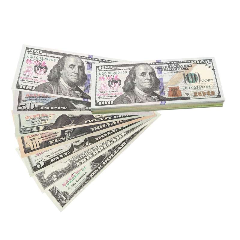 Orcalo Fake Money Prop Money Dollar $3,760 Fake Dollar Bills Play Money USD Cinema Props Prop Stack
