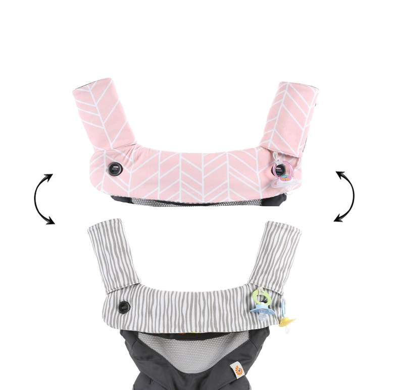 Premium Drool and Teething Reversible Cotton Pad | Fits Ergobaby Four Position 360 + Most Baby...