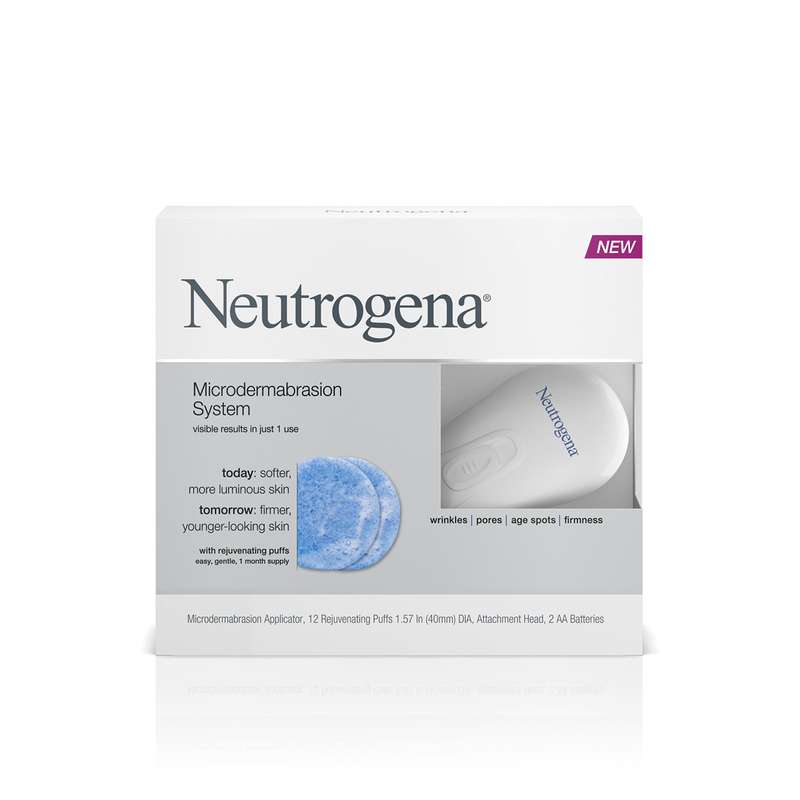 Neutrogena Microdermabrasion Starter Kit  At-home skin exfoliating and firming facial system