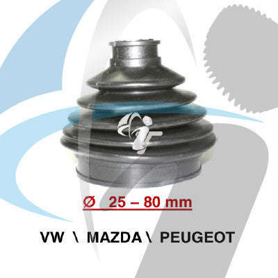 VW / MAZDA / OPEL CV BOOT 25MM-80MM