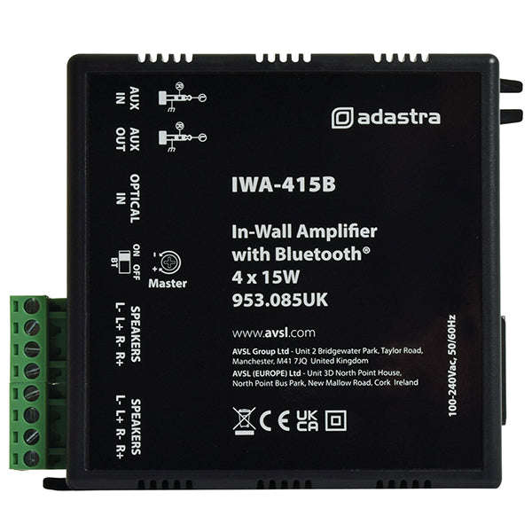 Compact Bluetooth Stereo Amplifier 4x15W