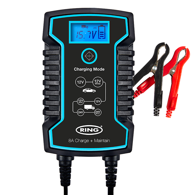 Ring Battery Charger Maintainer 8A 12V/24V