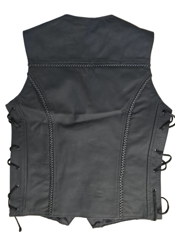 Ladies Leather Waistcoat
