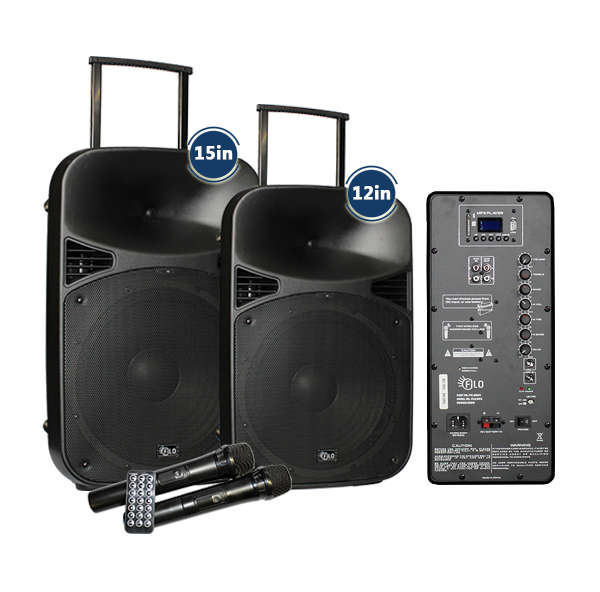 Portable Public Adress System 15 Inch