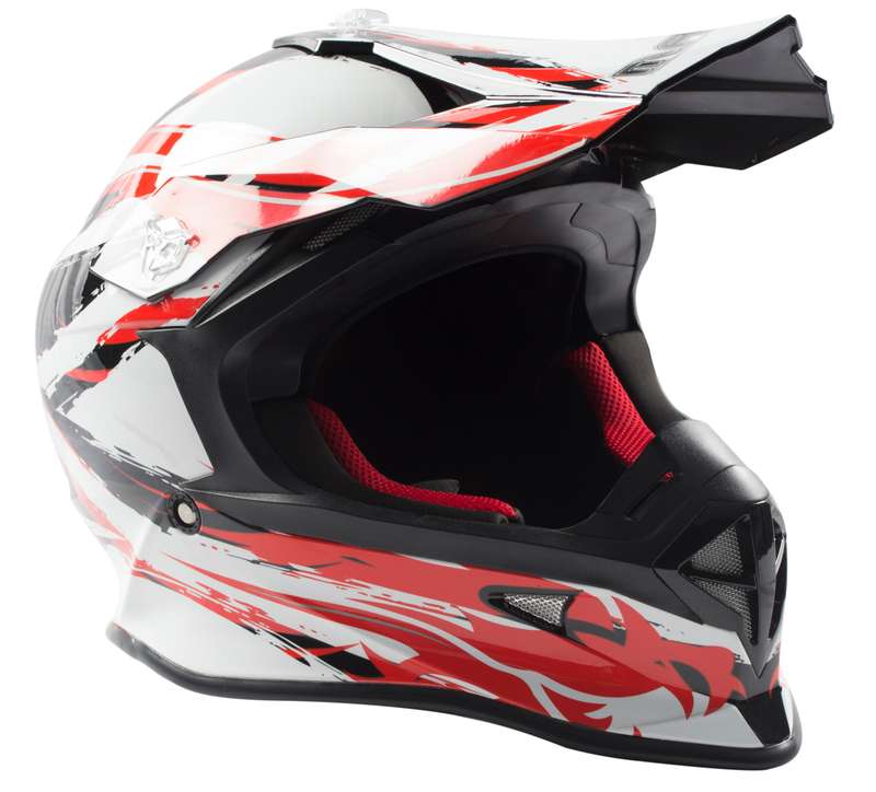 Mars Motocross Helmet - M / Red