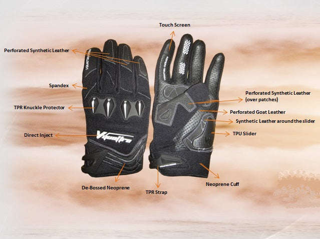 Evo Stunt Motorcycle Gloves - L