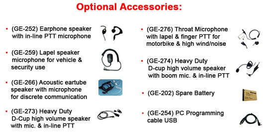 Zartek Rechargeable Two-Way Radio TX8 Twin-Pack