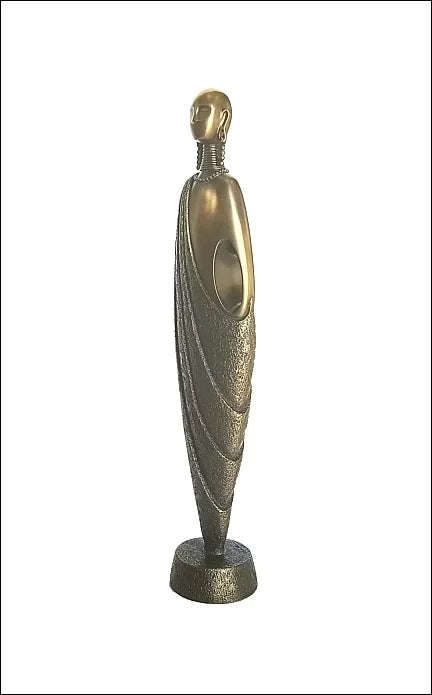 Warrior Abstract Figurine Bronze Sculpture