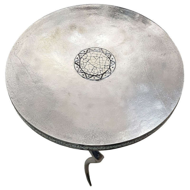 Kudu Horn Side Table - Aluminium