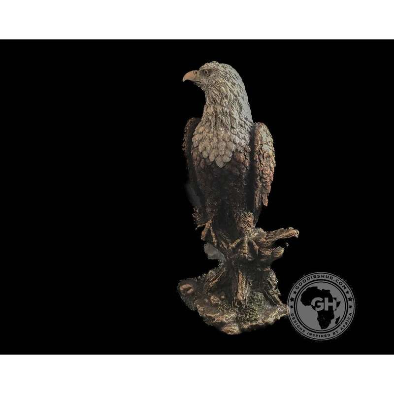 African Fish Eagle Bronzed Sculpture