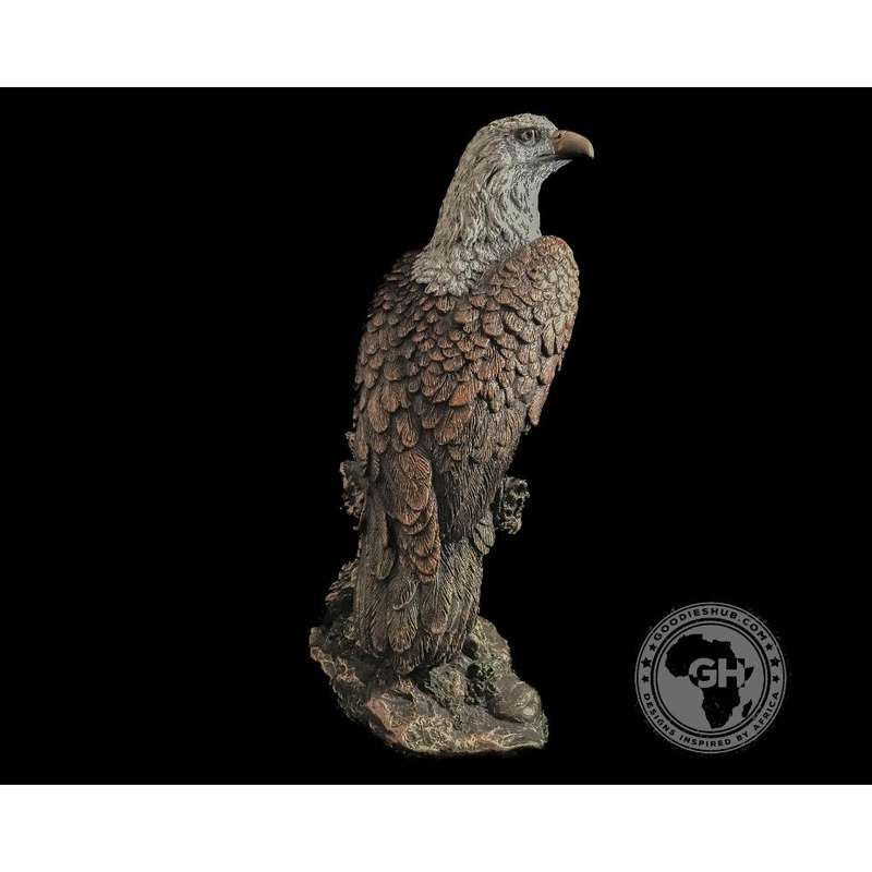 African Fish Eagle Bronzed Sculpture