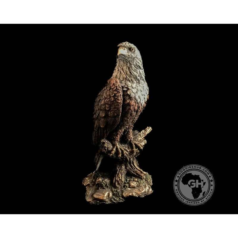 African Fish Eagle Bronzed Sculpture