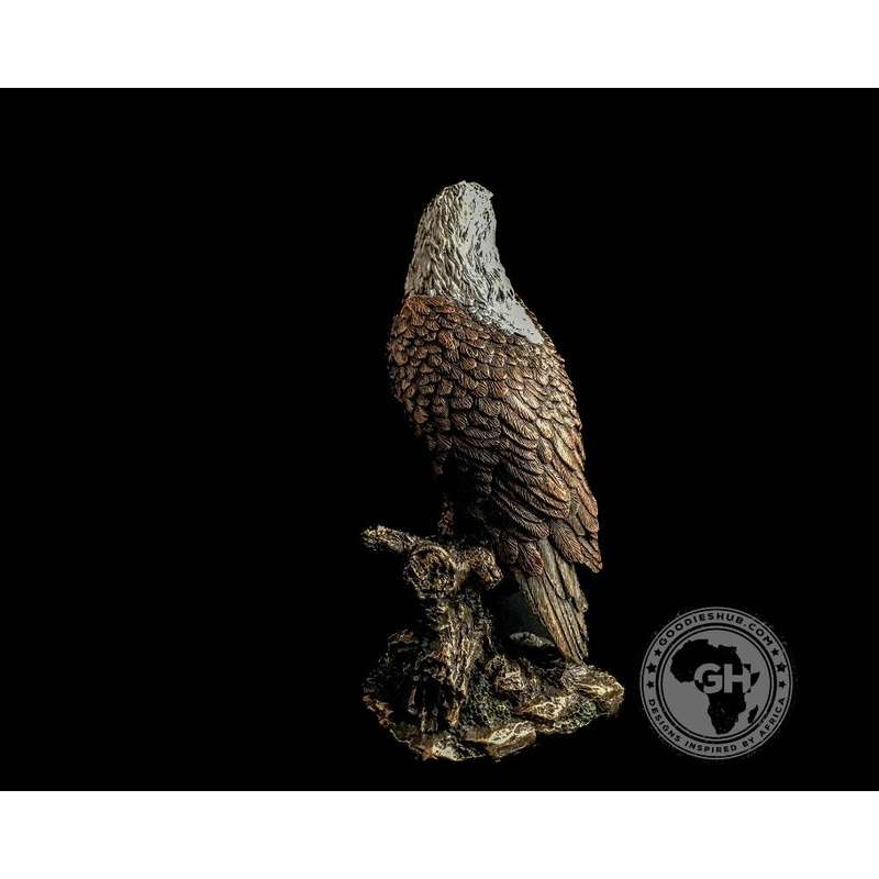 African Fish Eagle Bronzed Sculpture