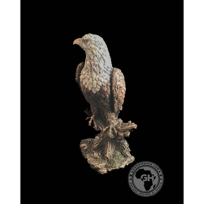 African Fish Eagle Bronzed Sculpture