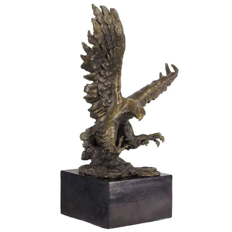 Tawny Eagle Bronze Sculpture