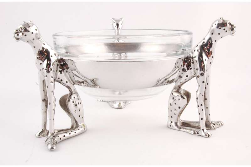 Dish 120mm Triple Sitting  - Cheetah Africa Collection - Diana Carmichael