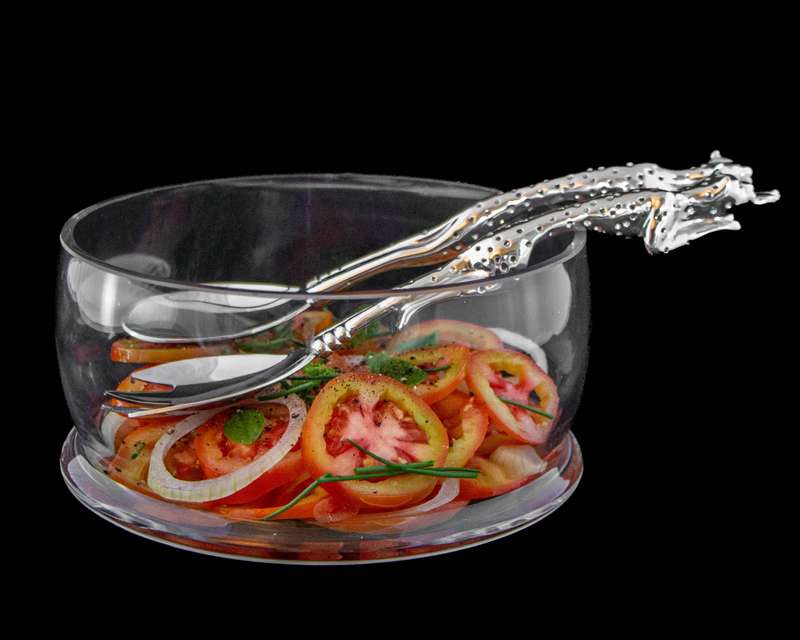 Salad Server Small- Cheetah Africa Collection - Diana Carmichael