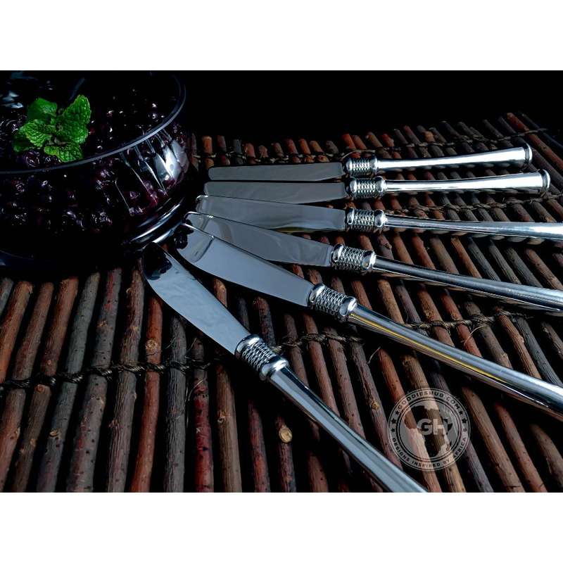 Dessert Knife Set of 6 - Noblesse Collection - Diana Carmichael