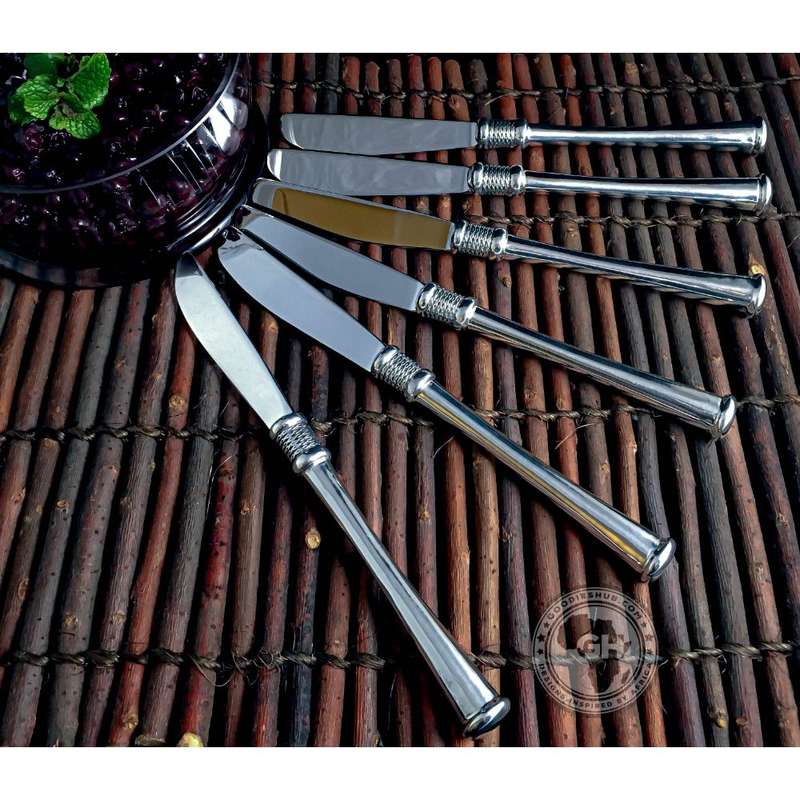 Dessert Knife Set of 6 - Noblesse Collection - Diana Carmichael