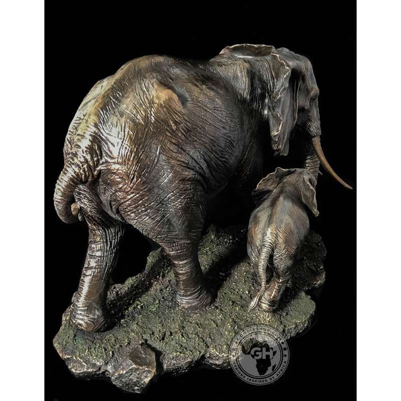Elephant Bronzed Sculpture - Akilah