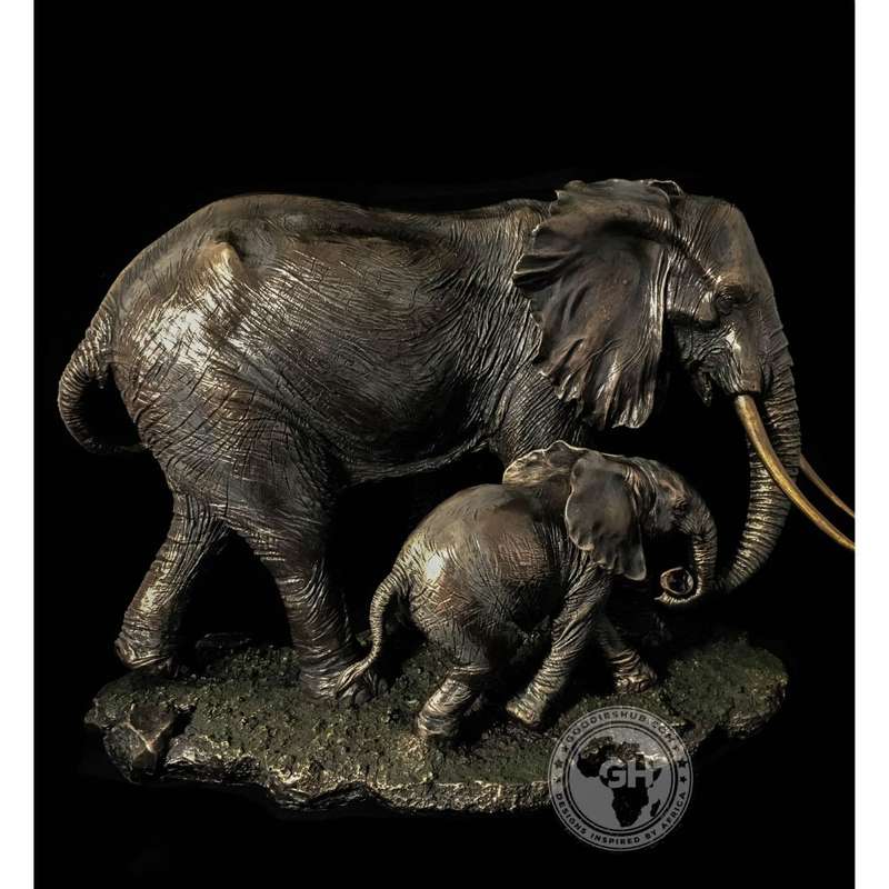 Elephant Bronzed Sculpture - Akilah