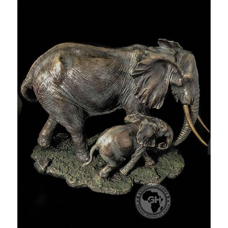 Elephant Bronzed Sculpture - Akilah