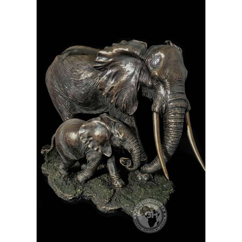 Elephant Bronzed Sculpture - Akilah