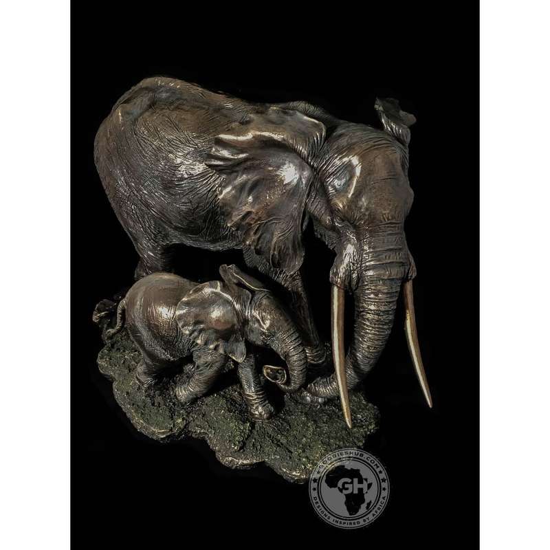 Elephant Bronzed Sculpture - Akilah