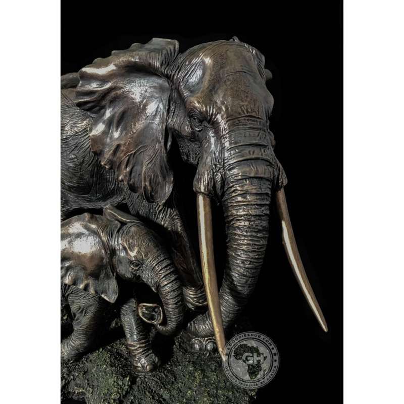 Elephant Bronzed Sculpture - Akilah