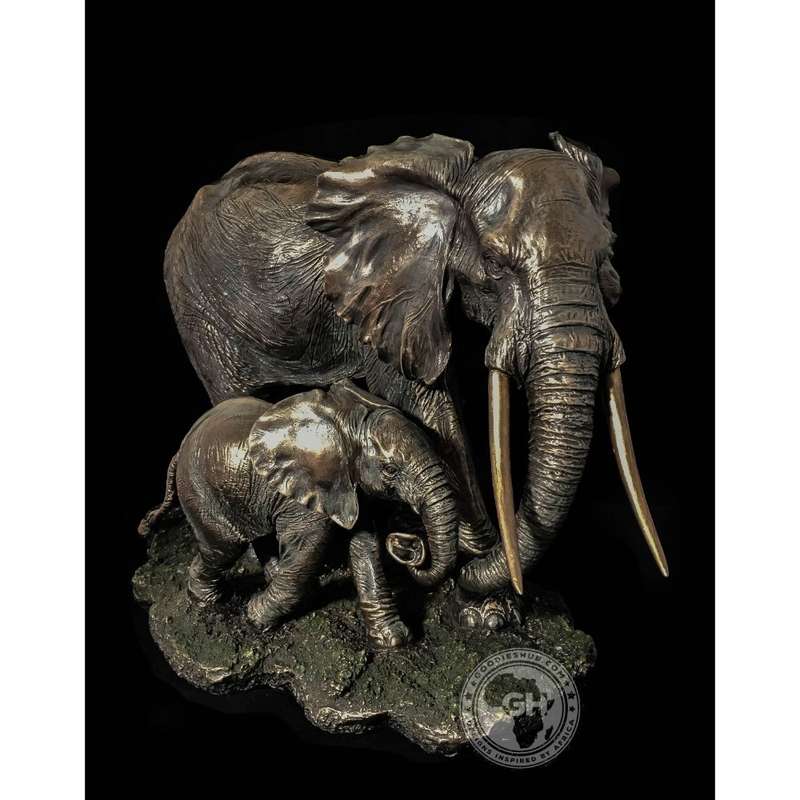 Elephant Bronzed Sculpture - Akilah