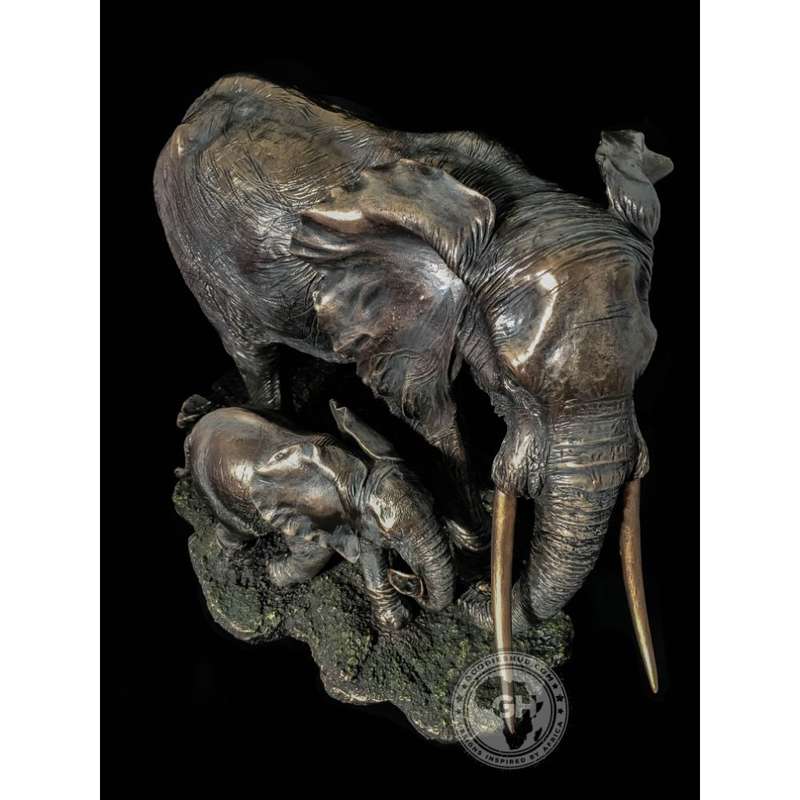 Elephant Bronzed Sculpture - Akilah