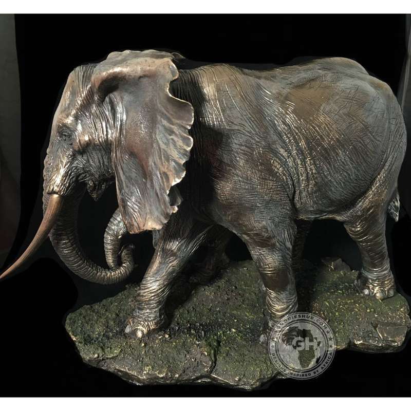 Elephant Bronzed Sculpture - Akilah